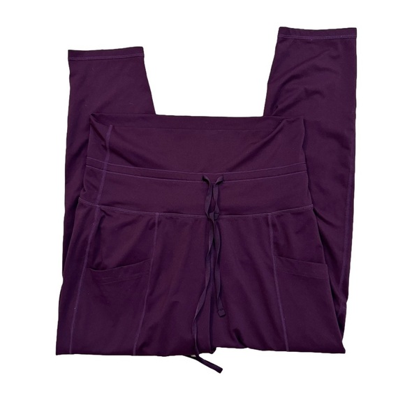 Fabletics Burgundy Maj Pant II Sz. Medium - Picture 6 of 8